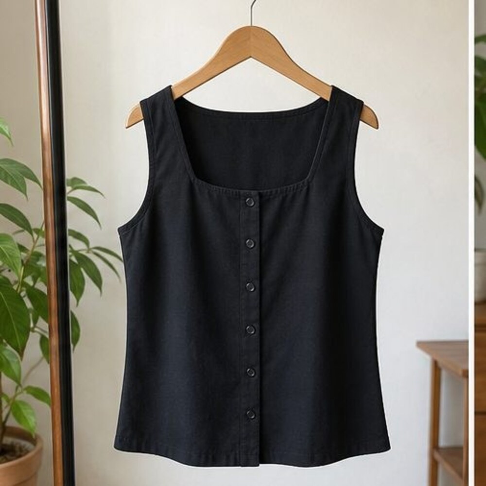 Black Lace Trim Top